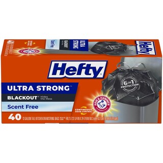 Foto 1 | Foto 1 | Bolsas De Basura Hefty Ultra Strong 13 Galones Negras Paquete De 40 - Venta Internacional.