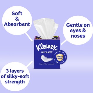Foto 2 | Foto 2 | Pañuelos Faciales Kleenex Ultrasuaves 3 Capas 120 Pañuelos 3 Cajas - Venta Internacional.