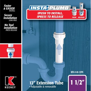 Foto 6 | Foto 6 | Tubo De Extensión Plumb Pak De 1.5 Pulgadas X 30 Cm Ajuste A Presión Blanco - Venta Internacional.
