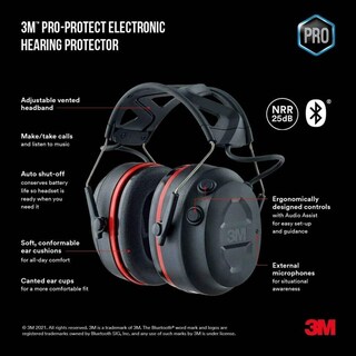 Foto 3 | Foto 3 | Orejera 3m Worktunes Connect Inalámbrica Bluetooth - Venta Internacional.