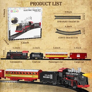 Foto 3 | Foto 3 | Tren Eléctrico De Carga Y Pasajeros Juguete Niño Militar