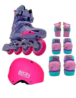 Foto 1 | Foto 1 | Combo De Patines Urbanos Casco Y Protecciones Ir Forza 2.0