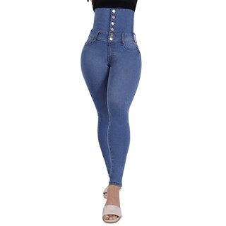 Foto 1 | Foto 1 | Jeans Dama Faja Cintura Alta Push-up Sea Brazil