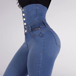 Foto 2 | Foto 2 | Jeans Dama Faja Cintura Alta Push-up Sea Brazil