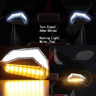 Foto 4 | Foto 4 | Set 2 Direccionales Focos Faros Lab.g Led Motocicleta Luces Señal Giro Ambar/rojo