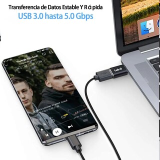 Foto 3 | Foto 3 | Adaptador Lab.g Otg Usb Tipo C a Usb 3.0 2 Piezas Negro