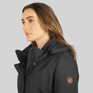 Foto 4 | Foto 4 | Chamarra Larga Para Mujer Greenlander Con Gorro Negro