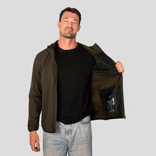 Foto 3 | Foto 3 | Chamarra Con Capucha Para Hombre Con Membrana Impermeable Greenlander Verde Oscuro