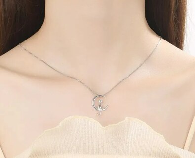 Foto 3 | Foto 3 | Set De Joyería Xtellar En Plata Para Mujer Con Diseño De Luna Y Gato