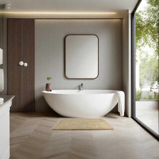 Foto 4 | Foto 4 | Tapete para Baño Zense Beige 50 x 75 cm