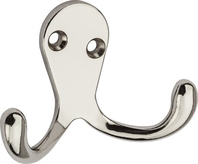 Foto 1 | Foto 1 | Ganchos Dobles Para Ropa National Hardware N199-232 Níquel Paquete De 2 - Venta Internacional.