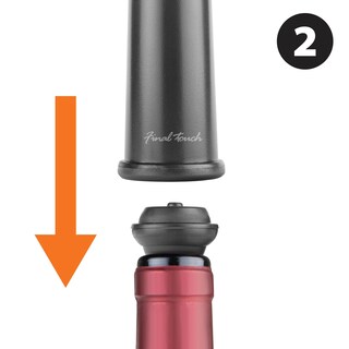 Foto 4 | Foto 4 | Bomba Para Botella De Vino Final Touch Con 2 Tapones Negra - Venta Internacional.