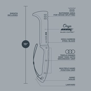 Foto 6 | Foto 6 | Brush Axe Woodland Tools Super Duty Hoja De 23 Cm Funda De Nailon - Venta Internacional.