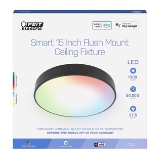 Foto 1 | Foto 1 | Lámpara De Techo Feit Smart Nickel Silver 15 X 15 X 5 5 Cm - Venta Internacional.