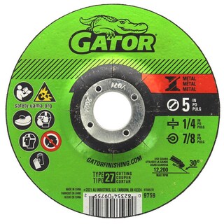 Foto 1 | Foto 1 | Disco De Corte De Metal Gator De 5 Cm De Profundidad X 2 2 Cm De Óxido De Aluminio Paquete De 1 - Venta Internacional.
