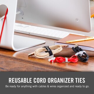 Foto 5 | Foto 5 | Set De 6 Organizadores Portátiles Para Cables Con Cierre De Velcro De 3 Tamaños - Venta Internacional.