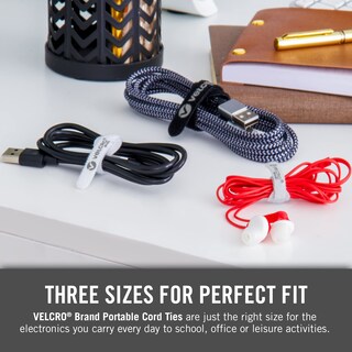 Foto 6 | Foto 6 | Set De 6 Organizadores Portátiles Para Cables Con Cierre De Velcro De 3 Tamaños - Venta Internacional.