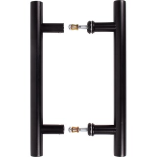 Foto 3 | Foto 3 | Juego De Tiradores Para Puertas Corredizas Stone Harbor Hardware 30 Cm Negro Mate - Venta Internacional.