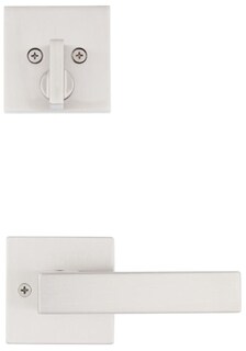 Foto 3 | Foto 3 | Manija De Puerta Kwikset 971salsqt Con Placa Cuadrada Y Cilindro Sencillo - Venta Internacional.