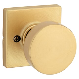 Foto 1 | Foto 1 | Pomo De Puerta Ficticio Kwikset Pismo De Latón Satinado De Una Cara - Venta Internacional.