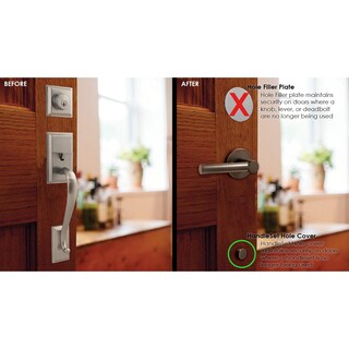 Foto 2 | Foto 2 | Tapa Para Manija De Herrajes Stone Harbor  2 5 Cm  Níquel Satinado - Venta Internacional.