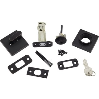 Foto 7 | Foto 7 | Cerrojo Cuadrado De Grado 3 Para Hardware Lock Stone Harbor En Bronce Vintage - Venta Internacional.