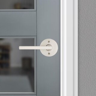 Foto 3 | Foto 3 | Tirador De Puerta Ficticio Kwikset Halifax De Níquel Satinado De Una Cara - Venta Internacional.