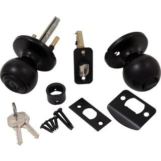 Foto 5 | Foto 5 | Pestillo De Puerta Stone Harbor Hardware Con Forma De Bola Negro Mate - Venta Internacional.