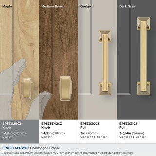 Foto 3 | Foto 3 | Pomo De Armario Amerock Mulholland Champagne Bronze 32 Mm - Venta Internacional.
