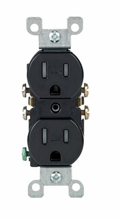 Foto 1 | Foto 1 | Outlet Leviton 15a 125v Dúplex Negro 5-15r Resistente A Manipulaciones - Venta Internacional.