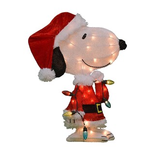 Foto 1 | Foto 1 | Exhibidor Exterior Iluminado Productworks Snoopy Papá Noel 61 Cm - Venta Internacional.