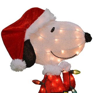 Foto 2 | Foto 2 | Exhibidor Exterior Iluminado Productworks Snoopy Papá Noel 61 Cm - Venta Internacional.