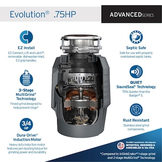 Foto 2 | Foto 2 | Triturador De Desperdicios De Comida Insinkerator Evolution 0.75 Hp - Venta Internacional.