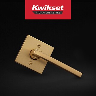 Foto 2 | Foto 2 | Tirador De Puerta Ficticio Kwikset Halifax De Latón Satinado De Una Cara - Venta Internacional.