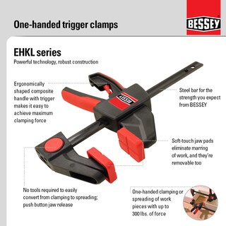 Foto 2 | Foto 2 | Juego De Abrazaderas Bessey Ehk Series Ehkl12 Con Una Fuerza De Sujeción De 300 Libras - Venta Internacional.