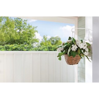 Foto 2 | Foto 2 | Gancho Para Plantas Living Accents De Acero Blanco 15 Cm Para Exterior - Venta Internacional.
