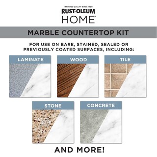 Foto 4 | Foto 4 | Kit De Revestimiento Para Encimeras Rust-oleum Home Marble 2.1l Blanco - Venta Internacional.