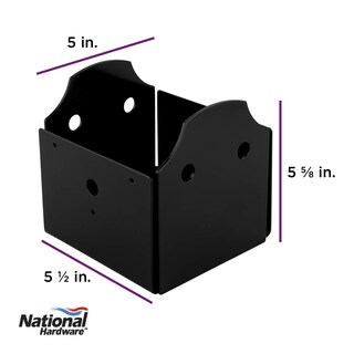 Foto 3 | Foto 3 | Post Base National Hardware N800-011 13 X 14 X 14 Cm Color Negro - Venta Internacional.