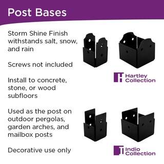 Foto 4 | Foto 4 | Post Base National Hardware N800-011 13 X 14 X 14 Cm Color Negro - Venta Internacional.
