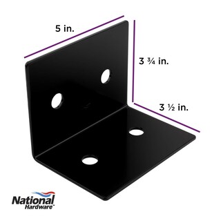 Foto 3 | Foto 3 | Soportes Metálicos National Hardware N800-202 13 X 10 X 9 Cm Color Negro - Venta Internacional.