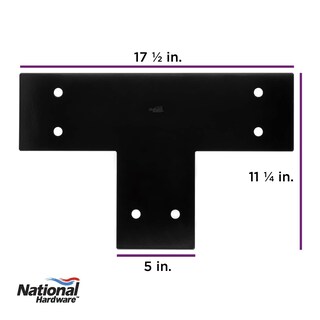 Foto 3 | Foto 3 | Soporte De Montaje National Hardware N800-213 Negro 13x44x29 Cm - Venta Internacional.