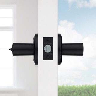 Foto 5 | Foto 5 | Cerradura De Puerta Kwikset 740phl-514s Perth Lever Color Negro Mate - Venta Internacional.