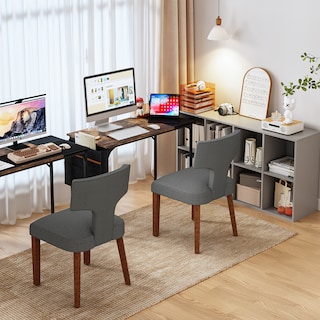 Foto 7 | Foto 7 | Juego de 2 Sillas para Comedor Yatahome Gris Diseño Moderno con Respaldo