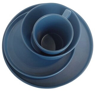 Foto 3 | Foto 3 | Vajilla Cerámica Praga Chefmaker Azul Para 4 Personas 16 Piezas