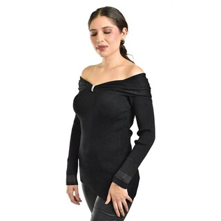 Foto 2 | Foto 2 | Blusa Off-shoulder Roman Fashion /juvenil 83346 (negro) Negro