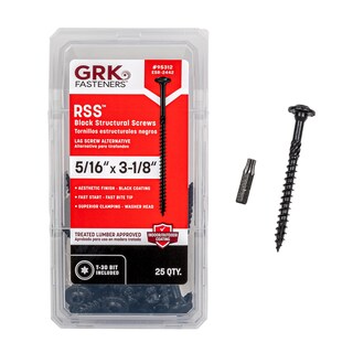 Foto 1 | Foto 1 | Tornillos Itw Brands Grk 95312 Rss 8 Mm X 8 Cm Color Negro Paquete De 25 - Venta Internacional.