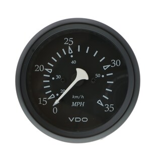 Foto 1 | Foto 1 | Velocímetro Vdo Cockpit Marine 35 Mph 85 Mm Negro - Venta Internacional.