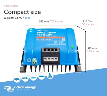 Foto 3 | Foto 3 | Cargador De Batería Victron Energy Orion-tr Smart 24/12 V 30a 360w Bluetooth - Venta Internacional.