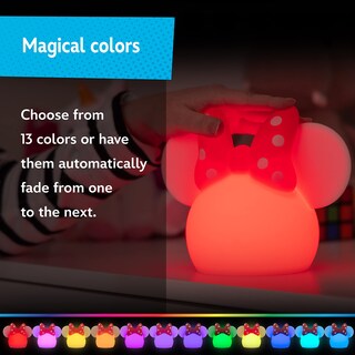 Foto 5 | Foto 5 | Batería Usb Y Batería Squishy Light De Minnie Mouse De Disney Que Cambia De Color - Venta Internacional.
