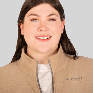 Foto 2 | Foto 2 | Chamarra Fleece Plus Size Para Mujer Con Cuello Alto Y Bolsillos Greenlander Cafe